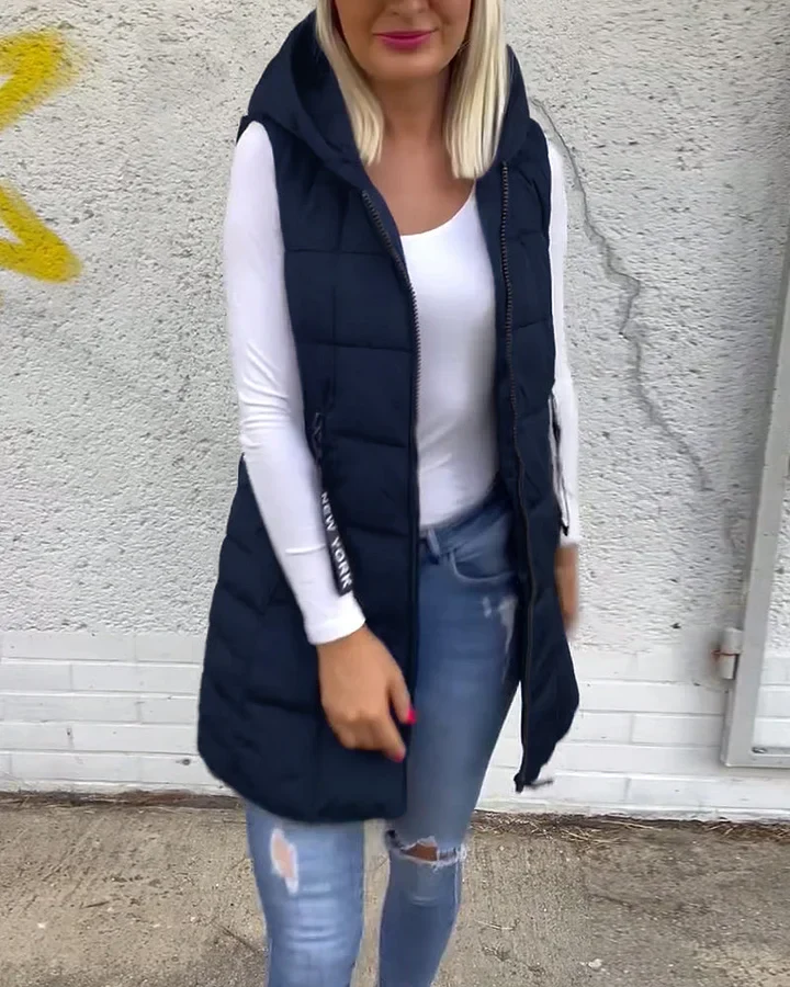 Laruna - Cappotto Imbottito Senza Maniche Con Cerniera - Image 12
