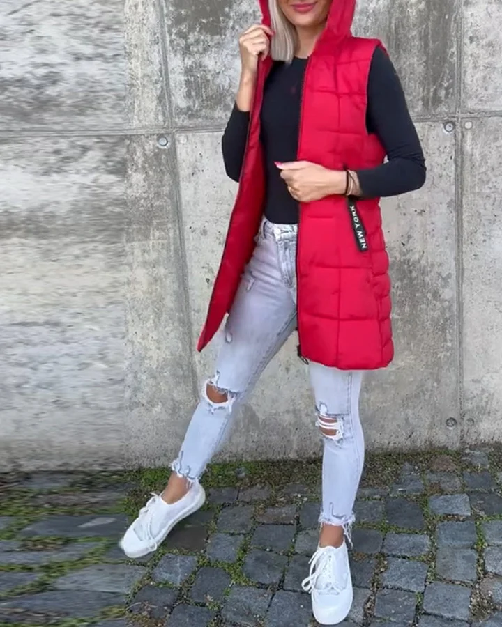 Laruna - Cappotto Imbottito Senza Maniche Con Cerniera - Image 14