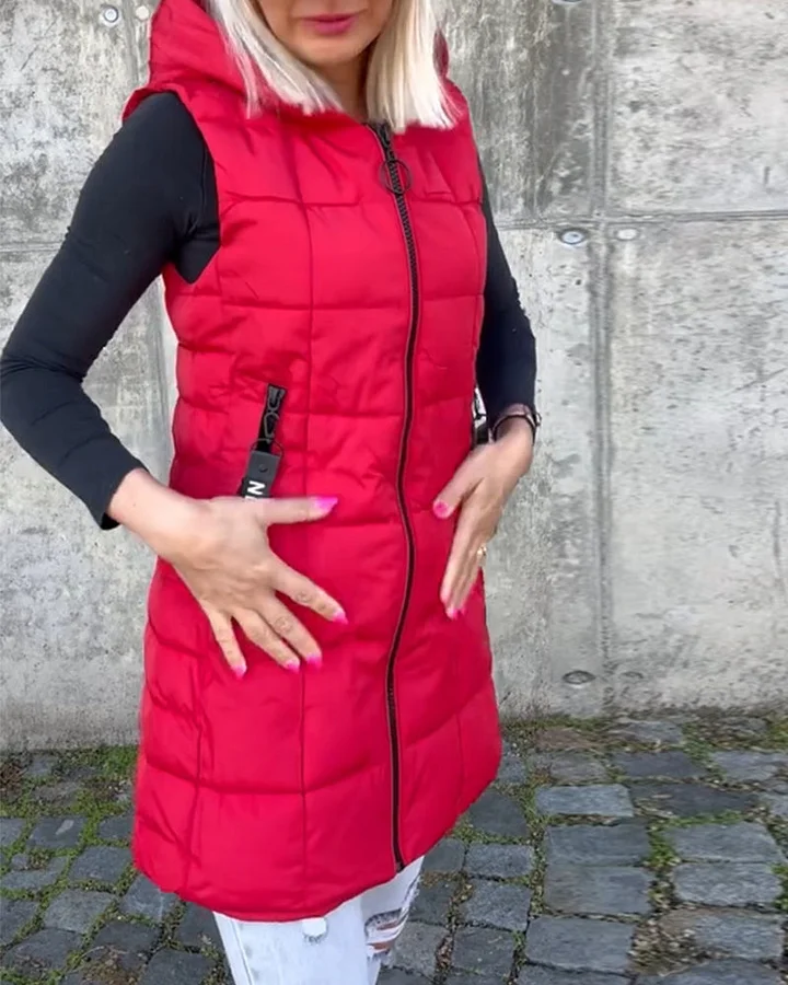 Laruna - Cappotto Imbottito Senza Maniche Con Cerniera - Image 16