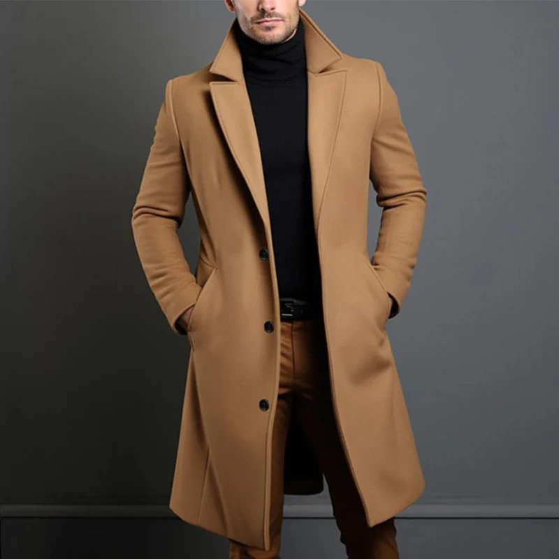 Laurens - Cappotto In Lana a Maniche Lunghe Con Tasche - Image 2