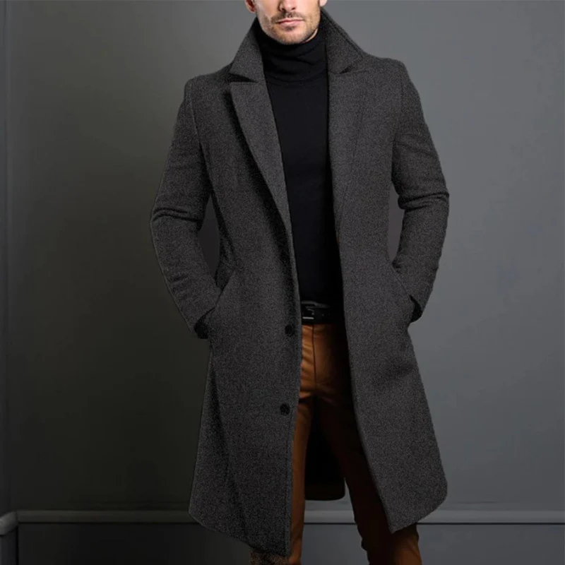 Laurens - Cappotto In Lana a Maniche Lunghe Con Tasche - Image 3