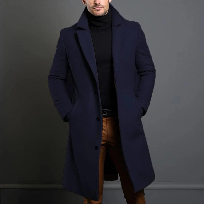 Laurens - Cappotto In Lana a Maniche Lunghe Con Tasche - Image 4