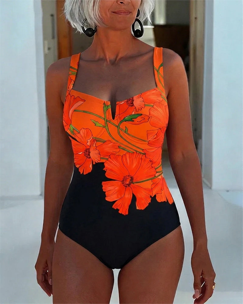 Laury - Costume Da Bagno Intero Con Scollo Quadrato