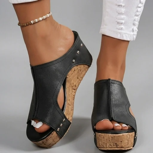 Layen - Sandali Con Zeppa - Image 4