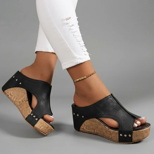 Layen - Sandali Con Zeppa - Image 5