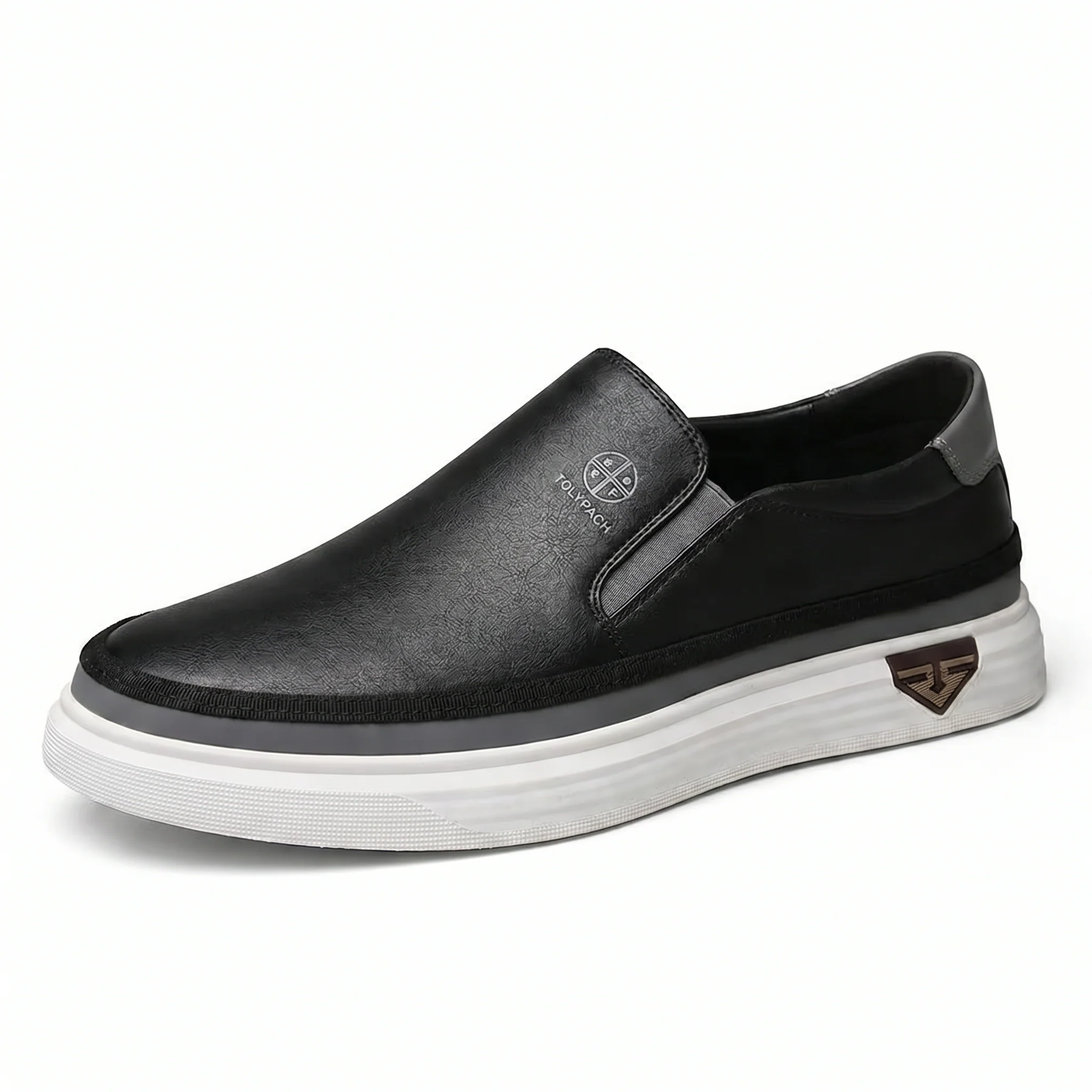 Lazari - Sneaker Slip-on in Pelle - Image 2