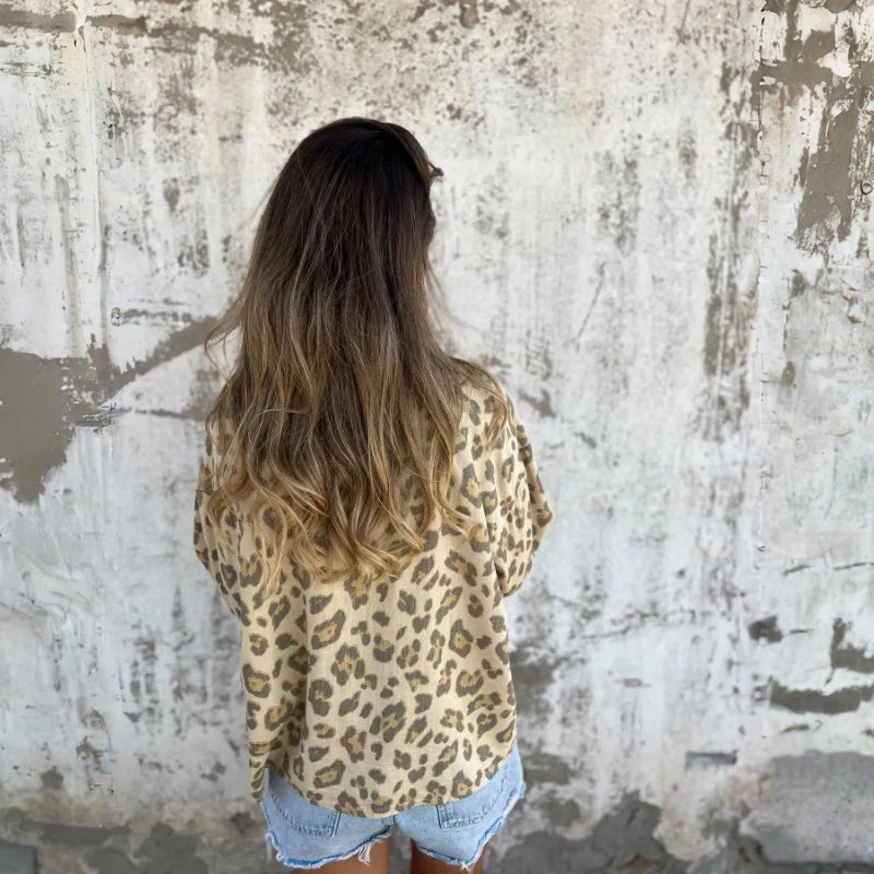 Leely - Camicia stampata Con Colletto e Maniche Lunghe - Image 6