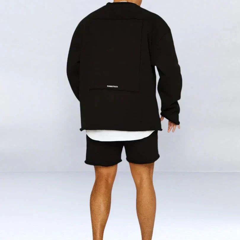 Leszek - Elegante Maglione A Maniche Lunghe Con Pantaloncini - Image 4