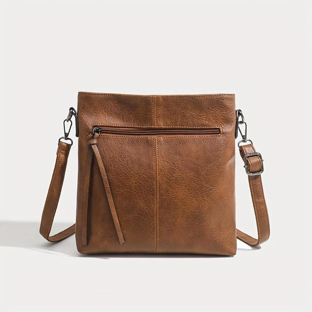 Liina – Borsa a Tracolla Vintage Con Motivo a Scacchiera - Image 2