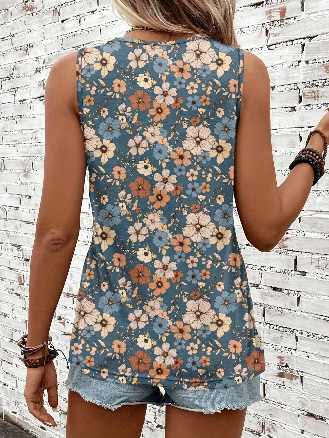 Lilou - Top Estivo Casual Con Stampa Floreale - Image 11