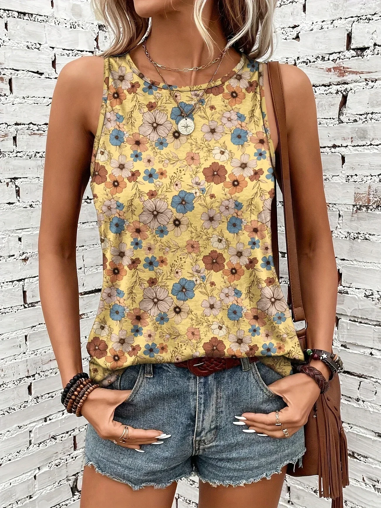 Lilou - Top Estivo Casual Con Stampa Floreale - Image 13
