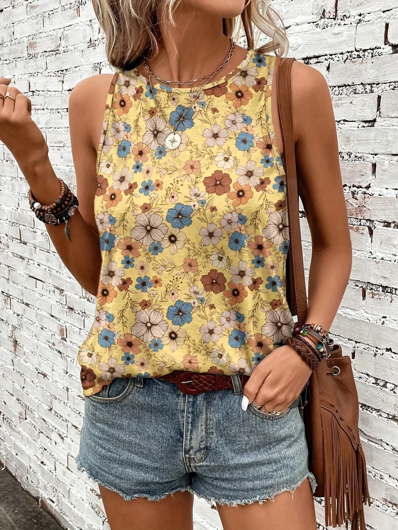 Lilou - Top Estivo Casual Con Stampa Floreale - Image 14