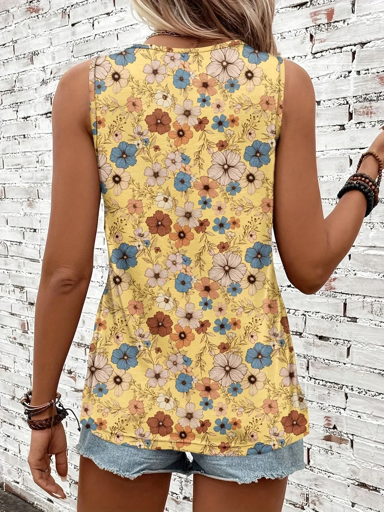 Lilou - Top Estivo Casual Con Stampa Floreale - Image 16