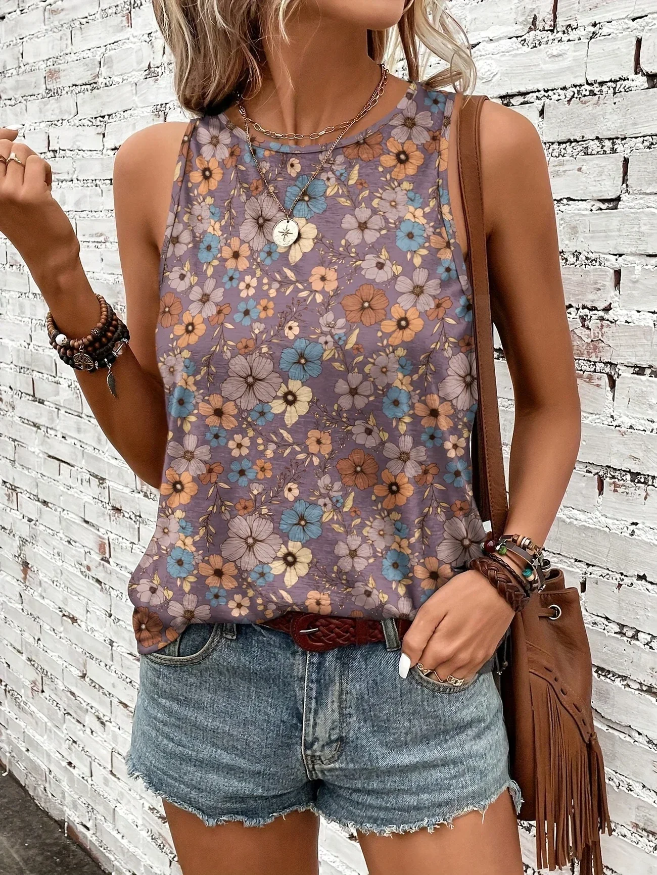 Lilou - Top Estivo Casual Con Stampa Floreale - Image 19