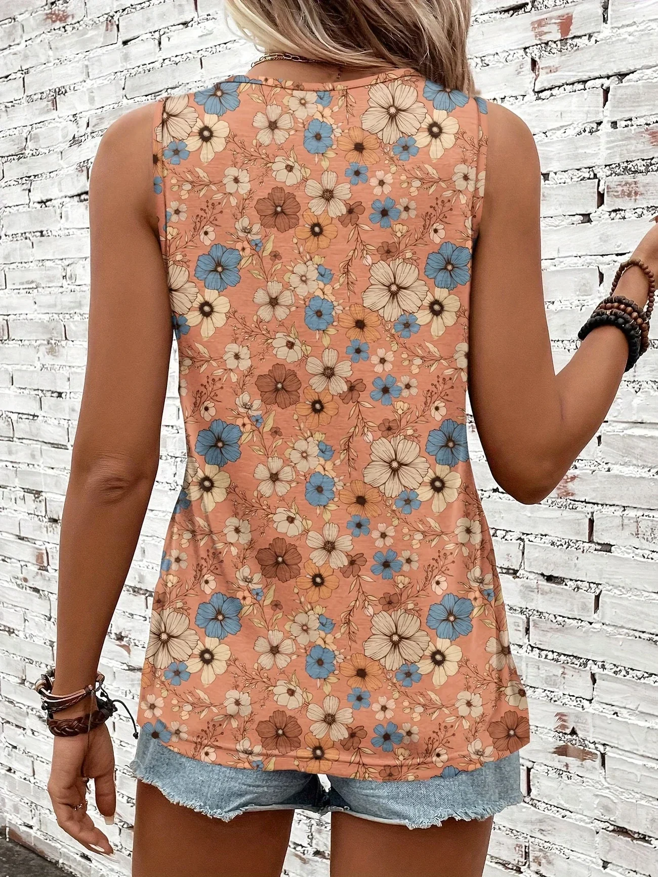 Lilou - Top Estivo Casual Con Stampa Floreale - Image 24
