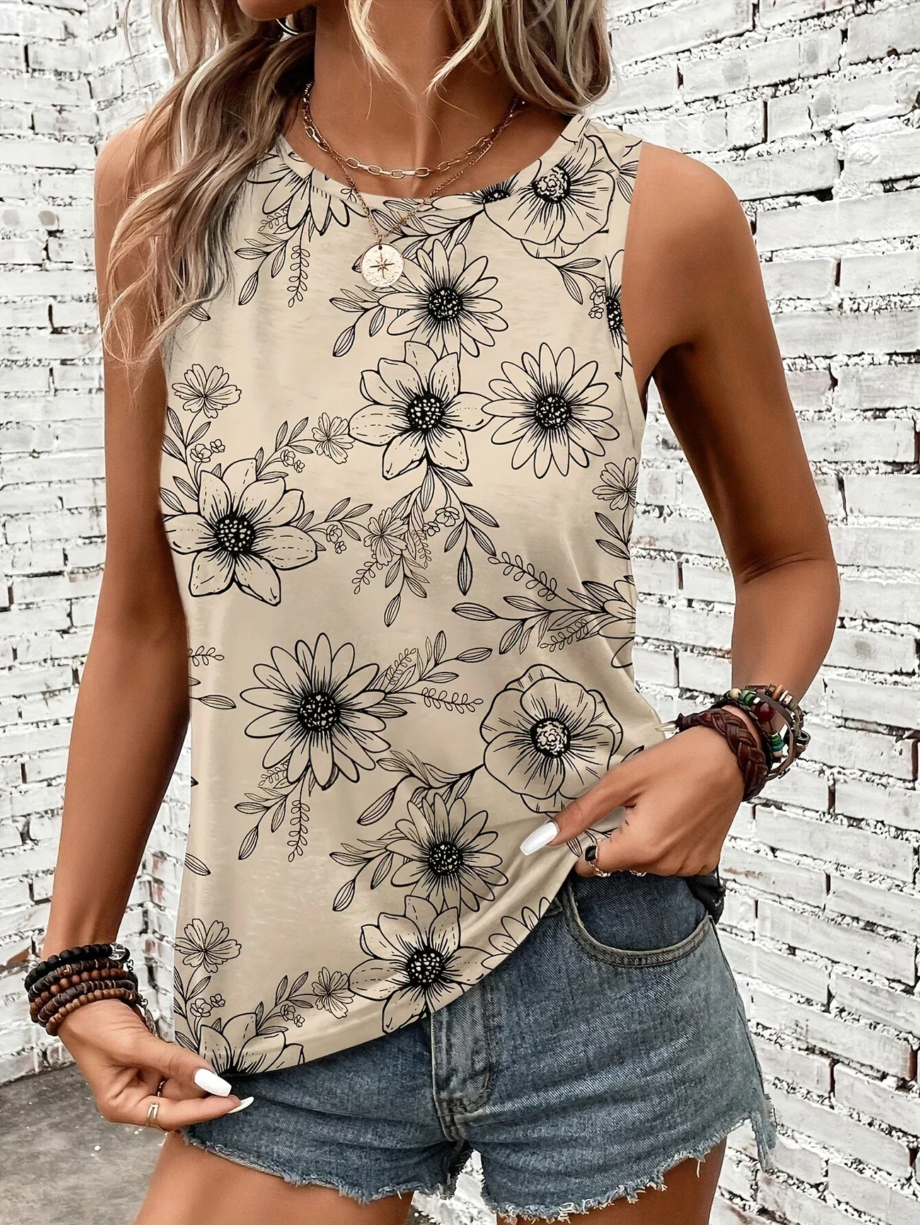 Lilou - Top Estivo Casual Con Stampa Floreale - Image 26