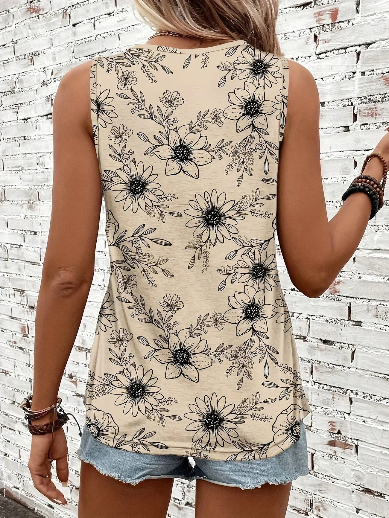 Lilou - Top Estivo Casual Con Stampa Floreale - Image 29