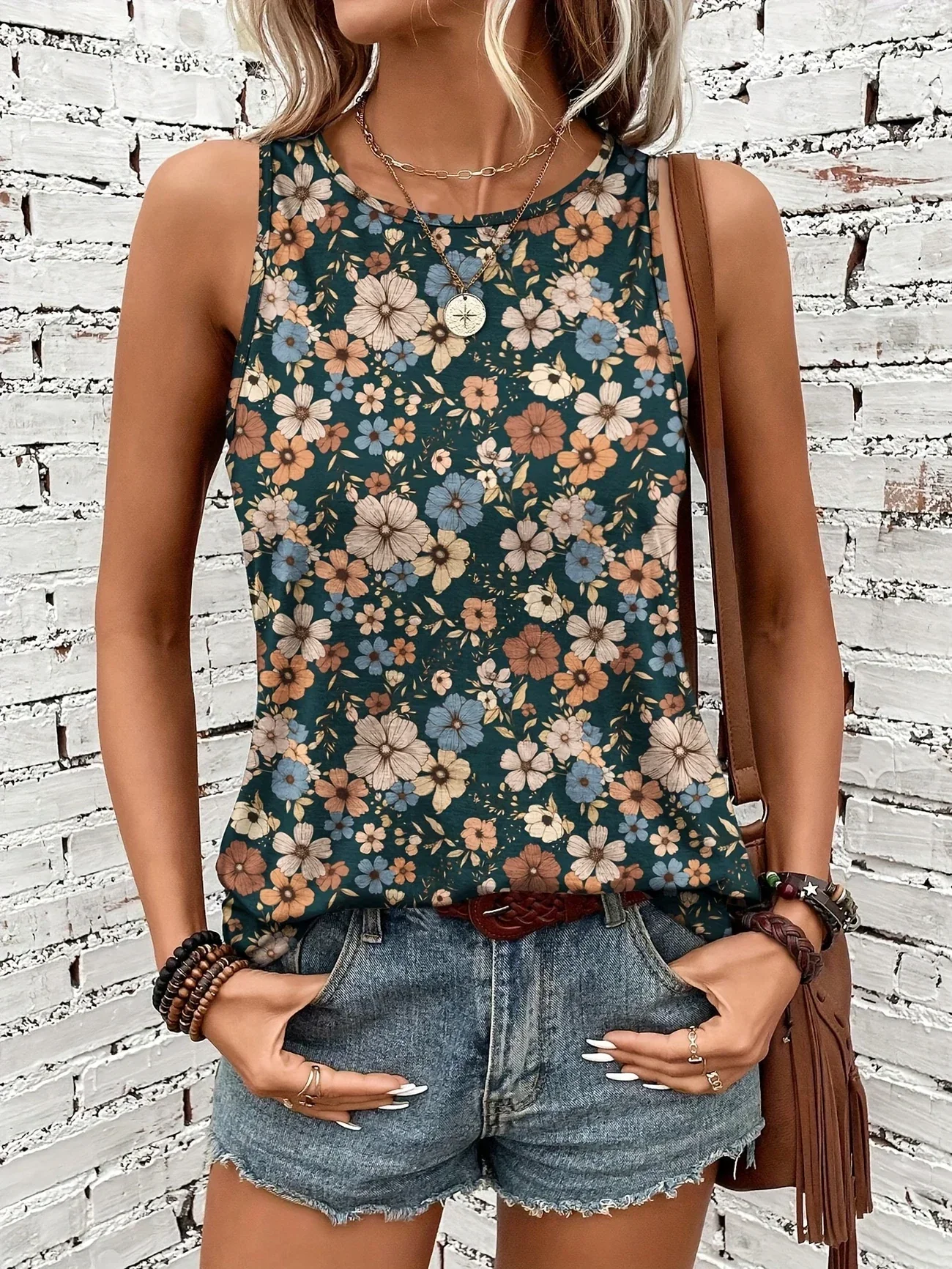 Lilou - Top Estivo Casual Con Stampa Floreale - Image 34