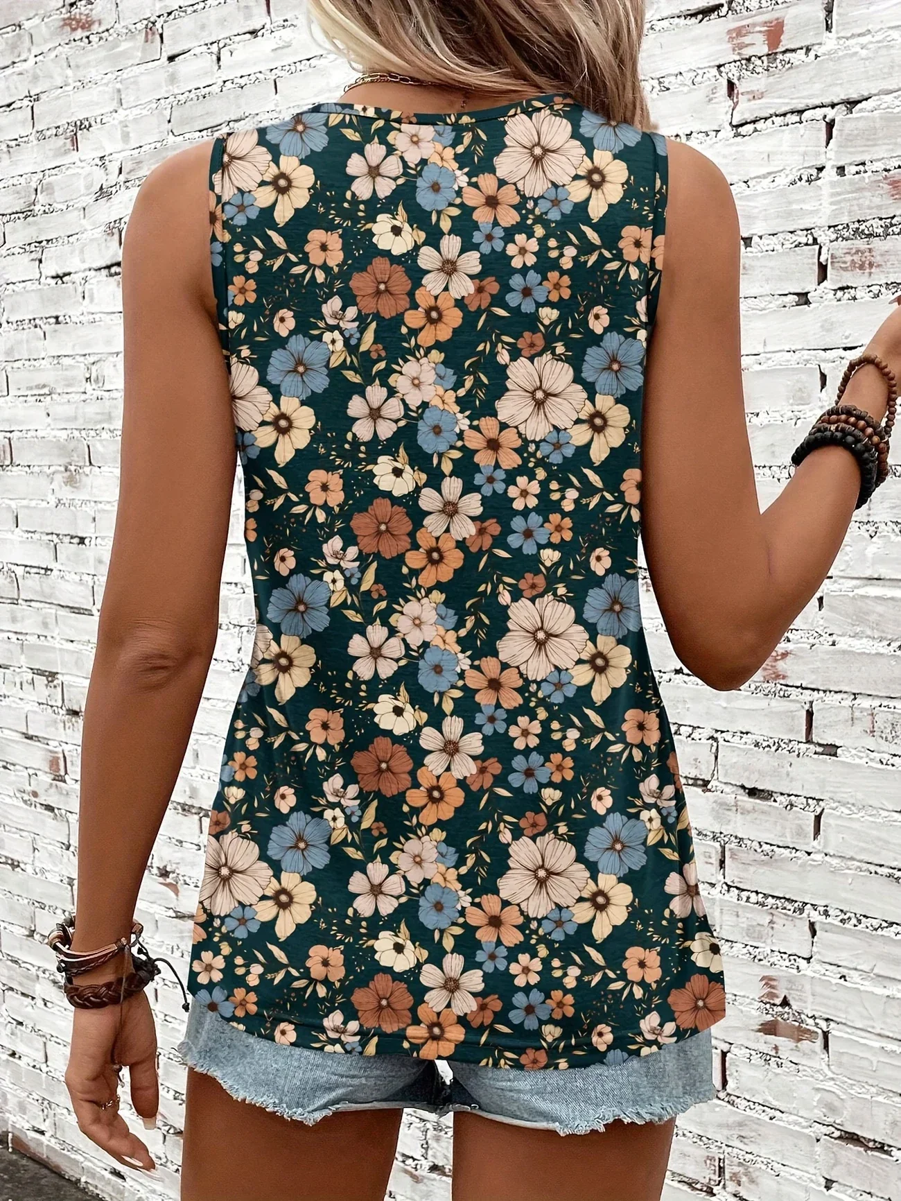 Lilou - Top Estivo Casual Con Stampa Floreale - Image 37
