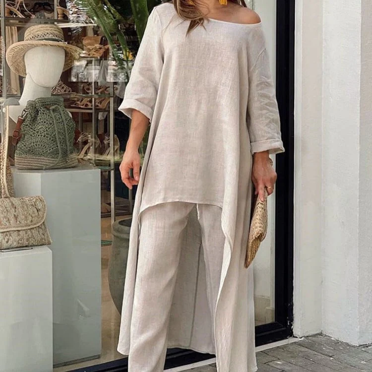Liselotte - Abito Casual in Lino Alla Moda - Image 2