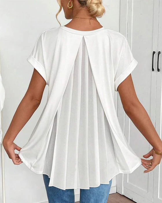 Liyanna - Maglietta a Maniche Corte in Patchwork