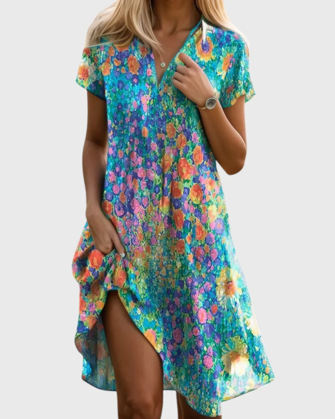 Lizbeth - Abito a Fiori Soline Bohemian Chic - Image 2