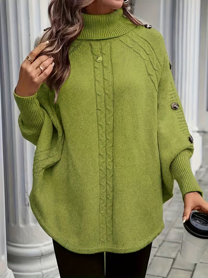 Lolana - Maglione a Collo Alto Con Stile Intrecciato - Image 3