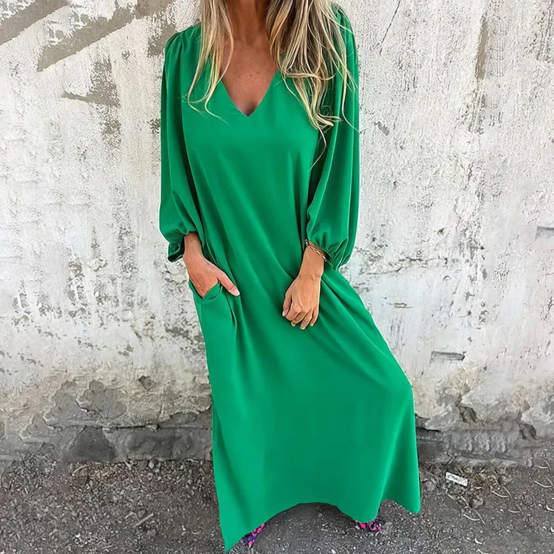 Loosia - Abito Lungo Boho Con Tasche - Image 4