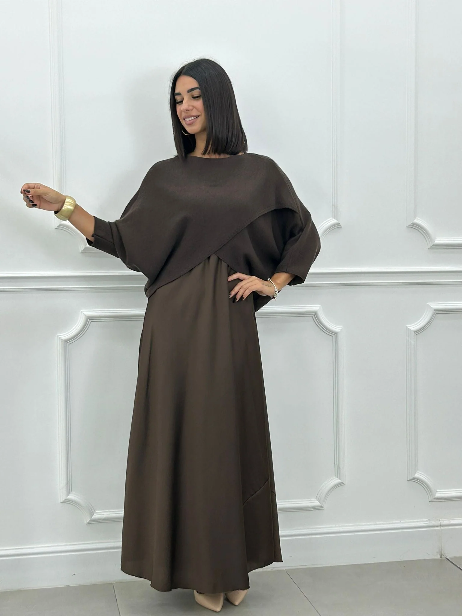 Lorelei - Elegante Abito Lungo e Top Asimmetrico