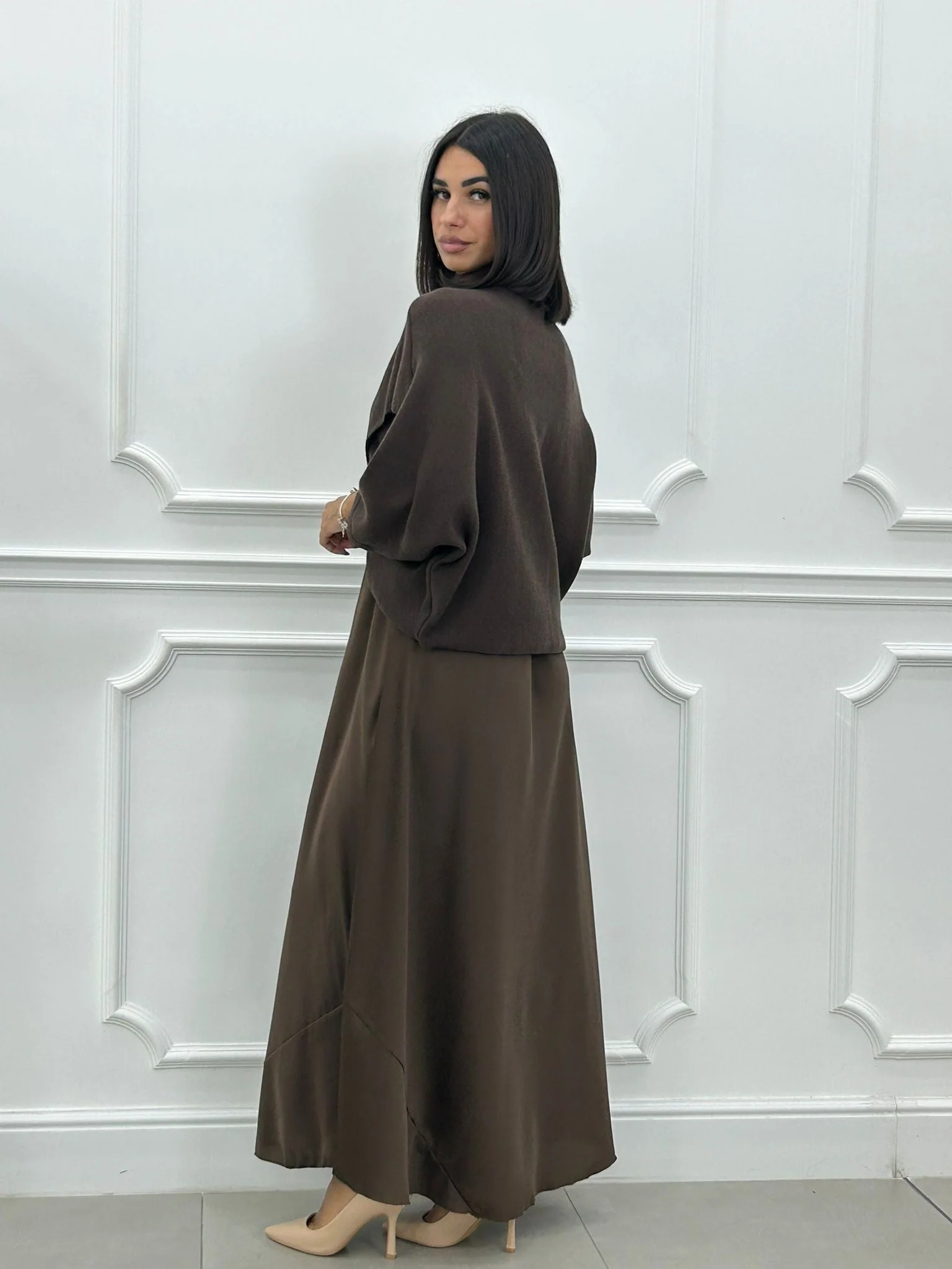 Lorelei - Elegante Abito Lungo e Top Asimmetrico - Image 4