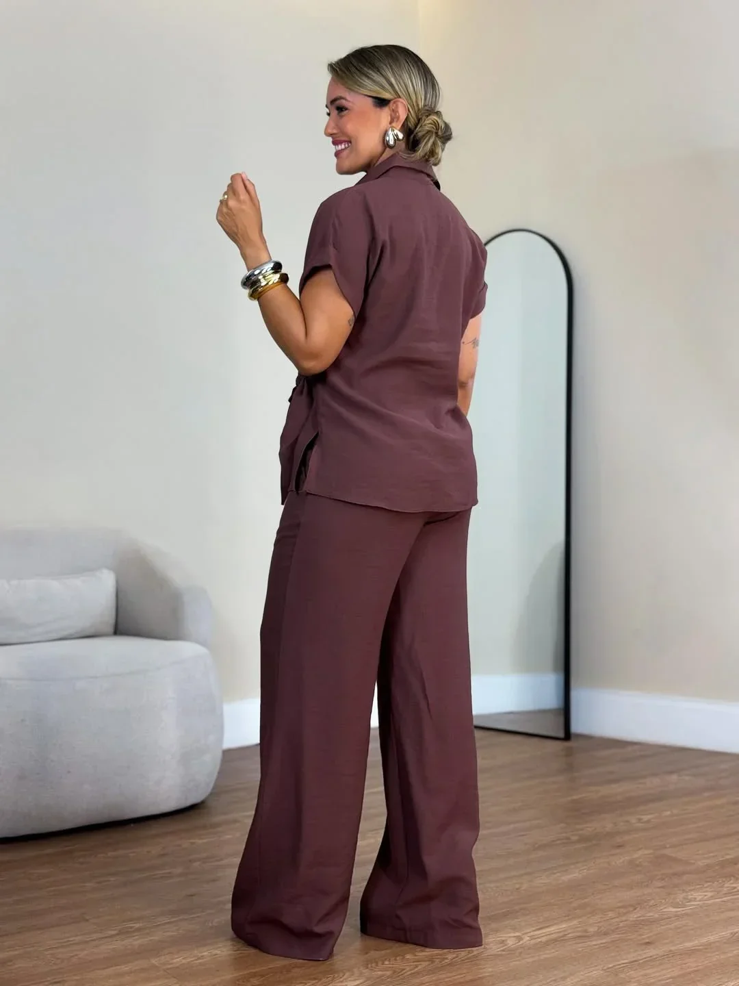 Lorie - Elegante Completo a Due Pezzi Con Laccio Frontale - Image 7