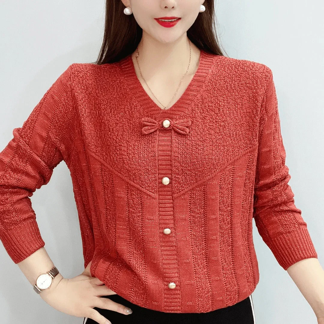 Luana - Semplice e Versatile Maglione a Maglia Cava - Image 3