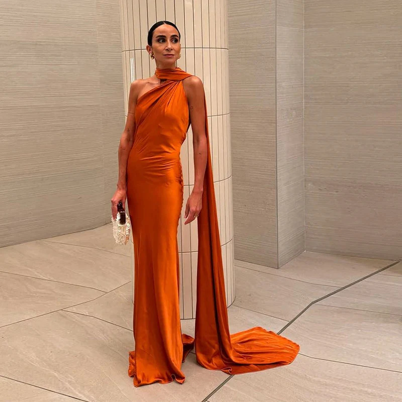 Lucila - Scollo All Americana Abito Lungo
