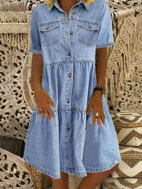 Ludmiła - Abito in Denim Boho