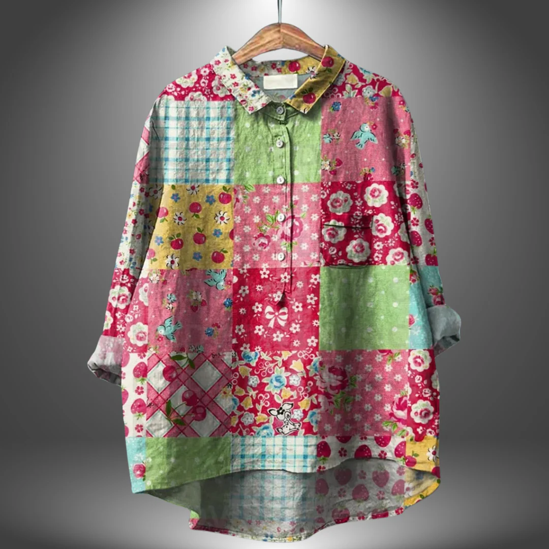 Luiza - Camicia Floreale Realizzata a Mano - Image 10