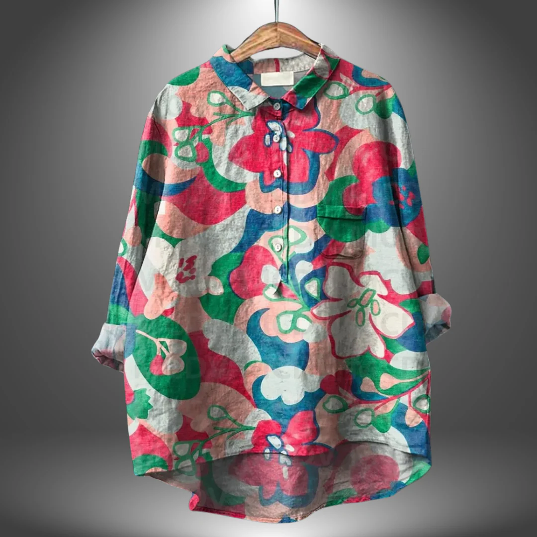 Luiza - Camicia Floreale Realizzata a Mano - Image 7