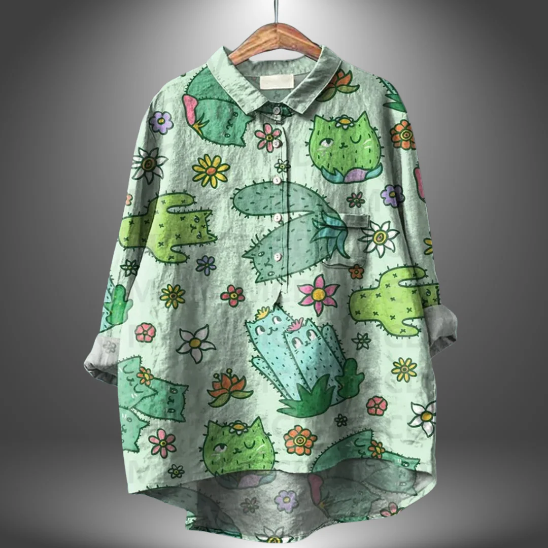 Luiza - Camicia Floreale Realizzata a Mano - Image 9