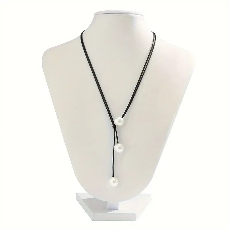 Lullia - Collana Geometrica Semplice Con Filo Di Cera - Image 5