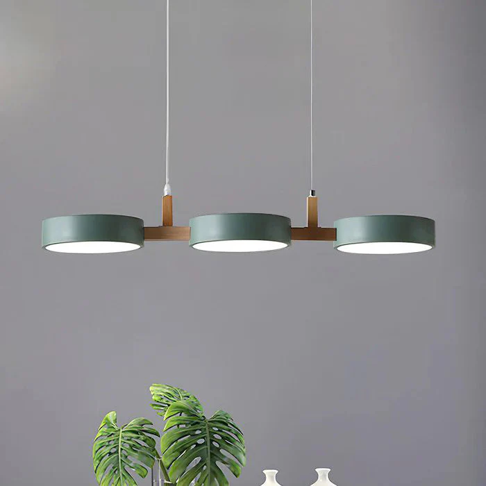 Lumévo - Cilindro Lampada a Sospensione Scandinavo Progettazione in Metallo e Legno - Image 3