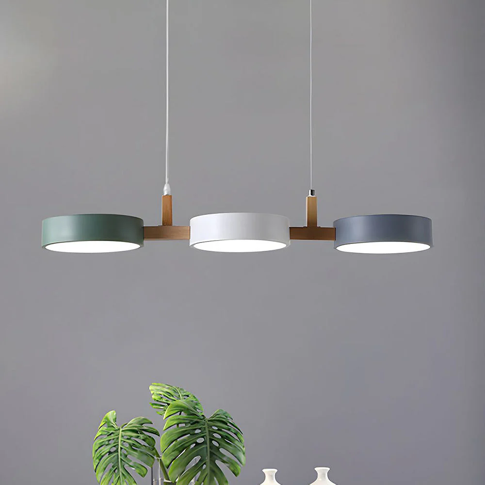 Lumévo - Cilindro Lampada a Sospensione Scandinavo Progettazione in Metallo e Legno - Image 4