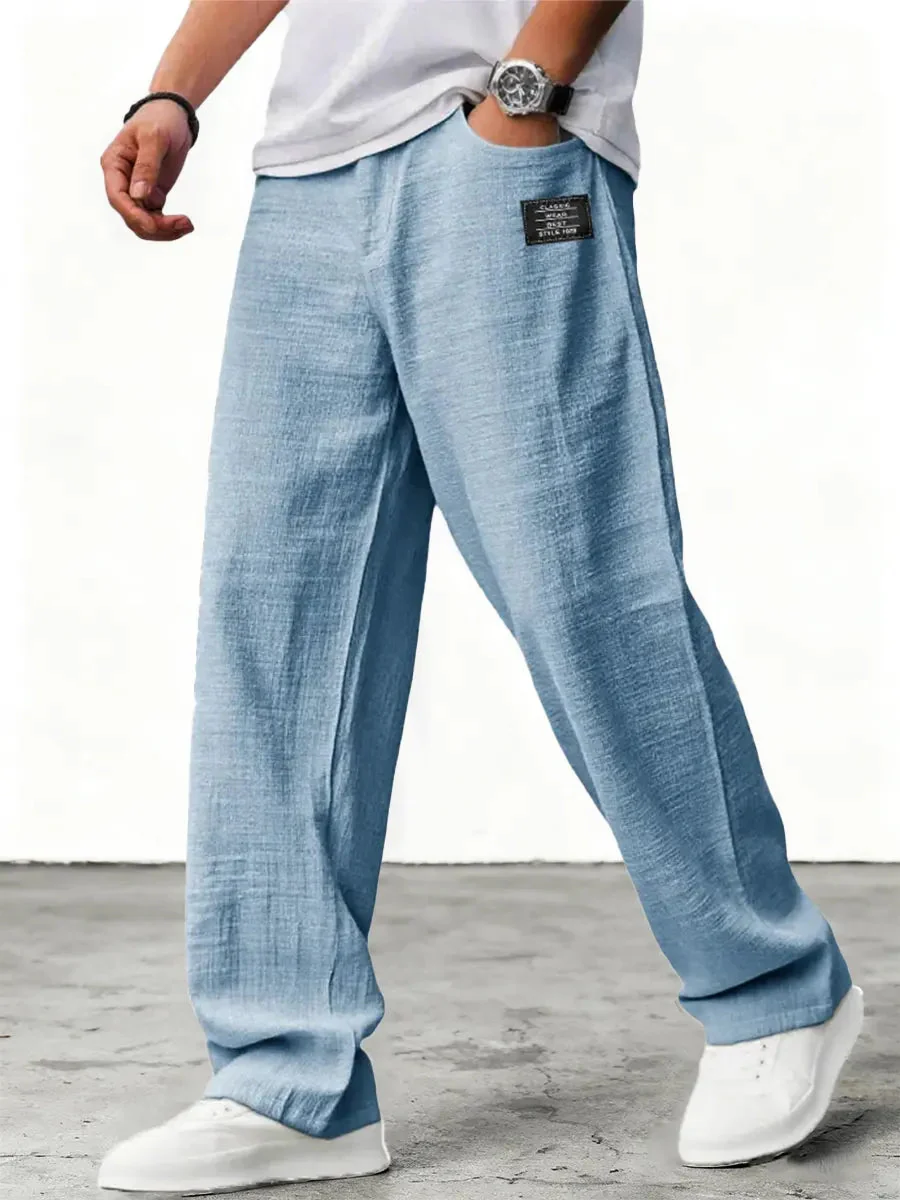 Lushan - Pantaloni Larghi in Lino