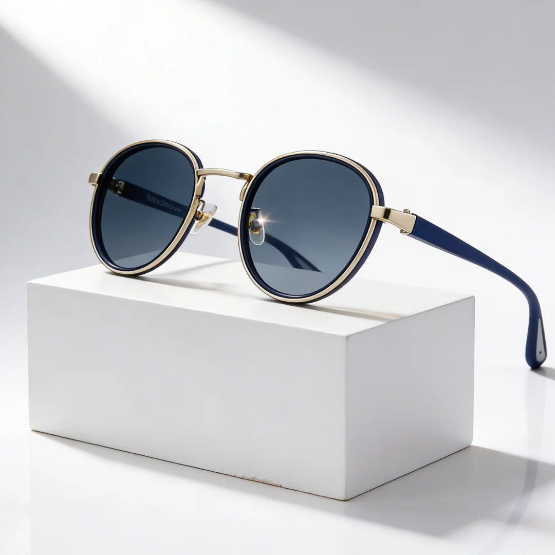 NoirGlow - Occhiali da Sole Circolari Luxe Eclipse - Image 18
