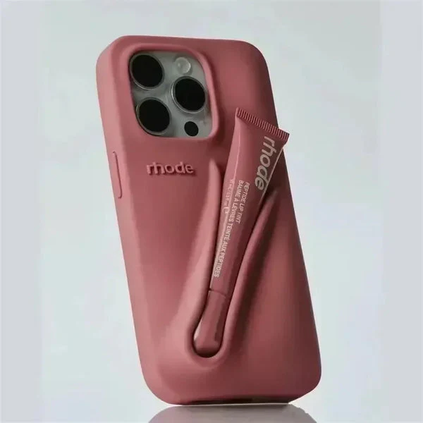 LuxeLoop - Custodia in Silicone per iPhone con Portarossetto - Image 9