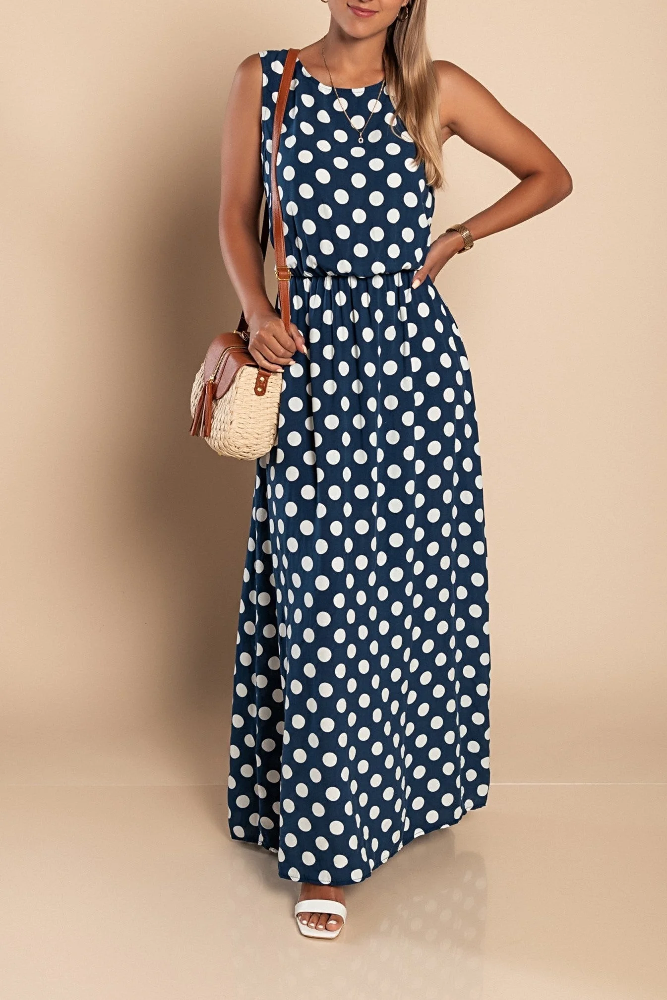 Lyna - Maxi Abito a Pois - Image 10