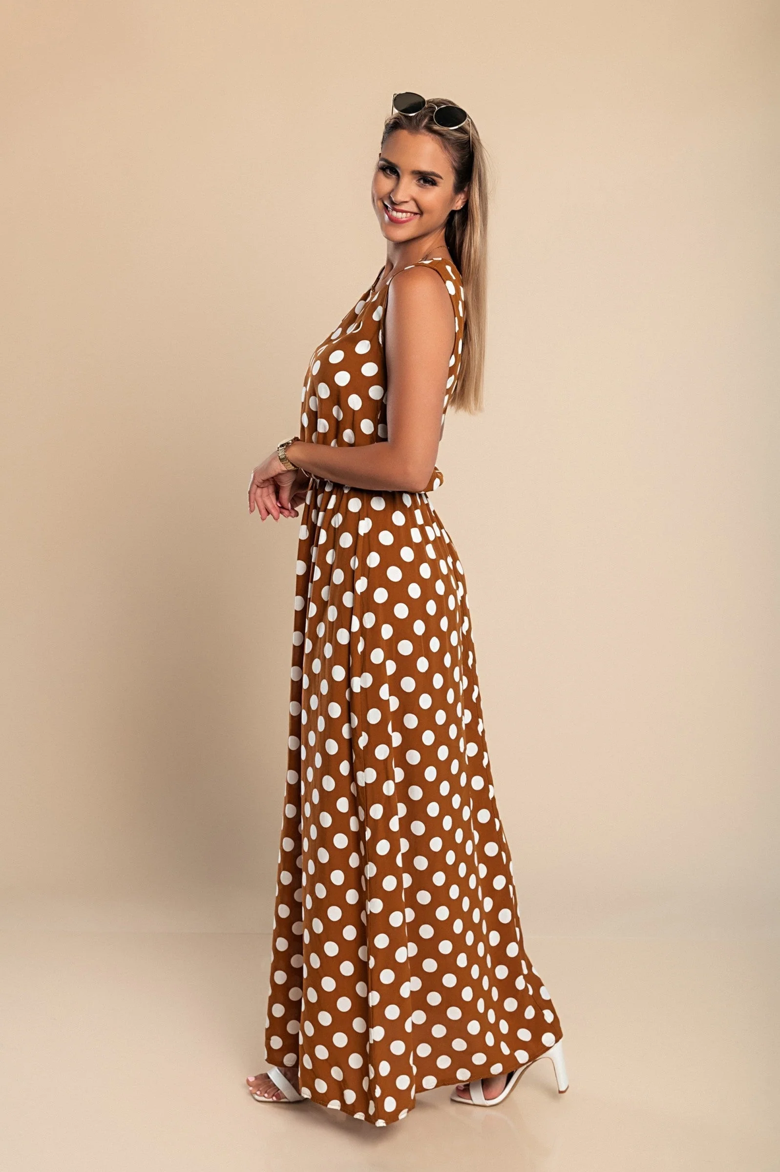 Lyna - Maxi Abito a Pois - Image 4