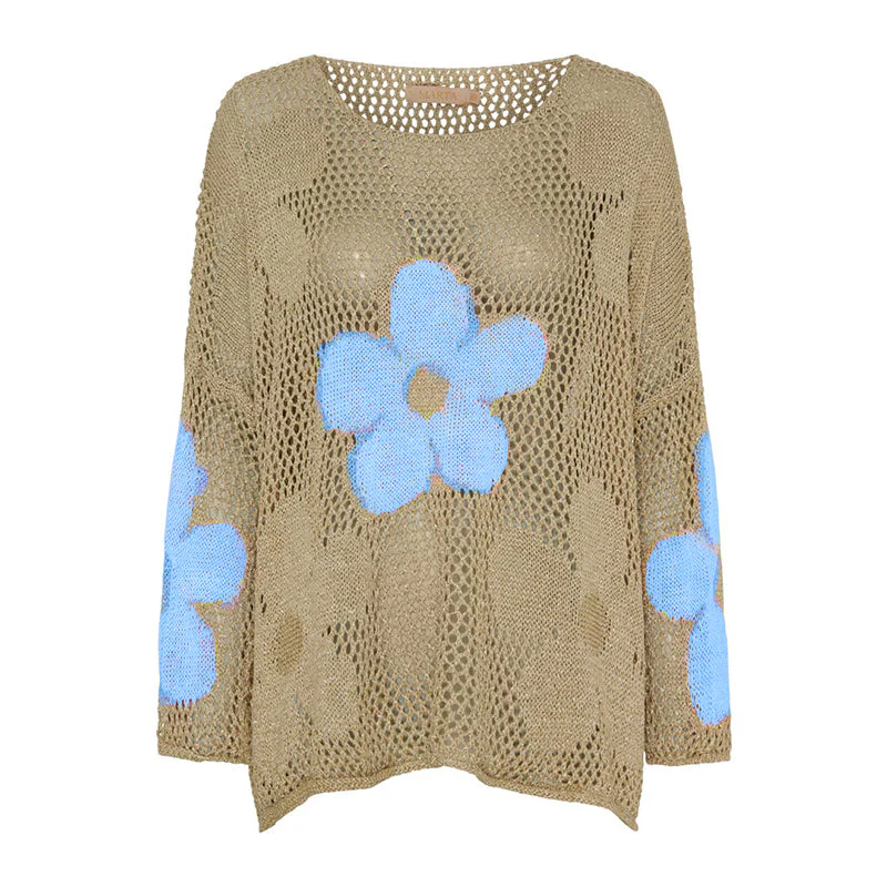 Lynja - Maglione Estivo Con Orlo a Giorno - Image 2