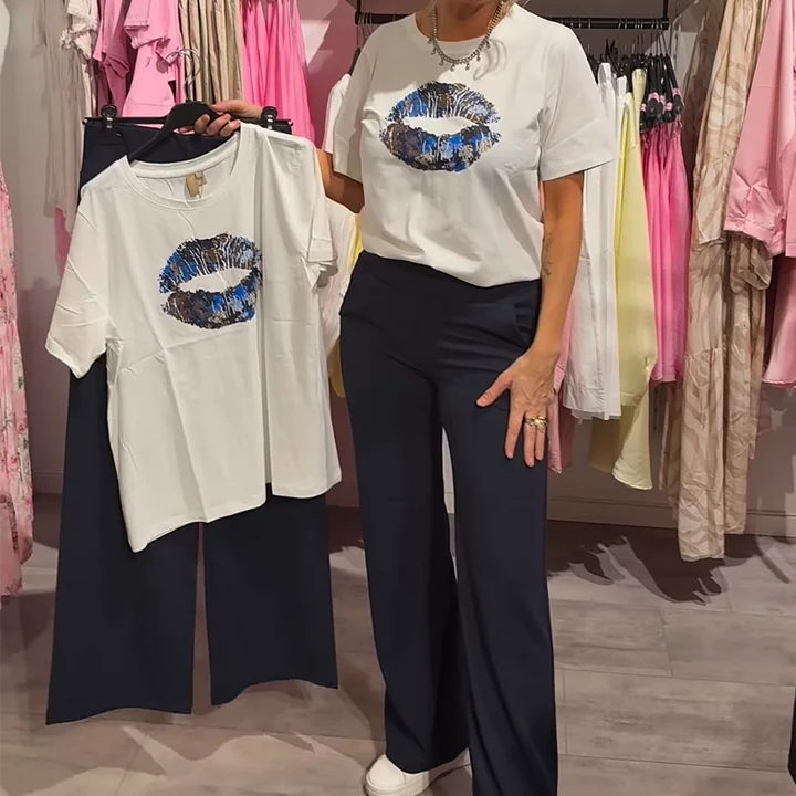 Lynnia - Set Composto Da Top e Pantaloni Stampati - Image 2