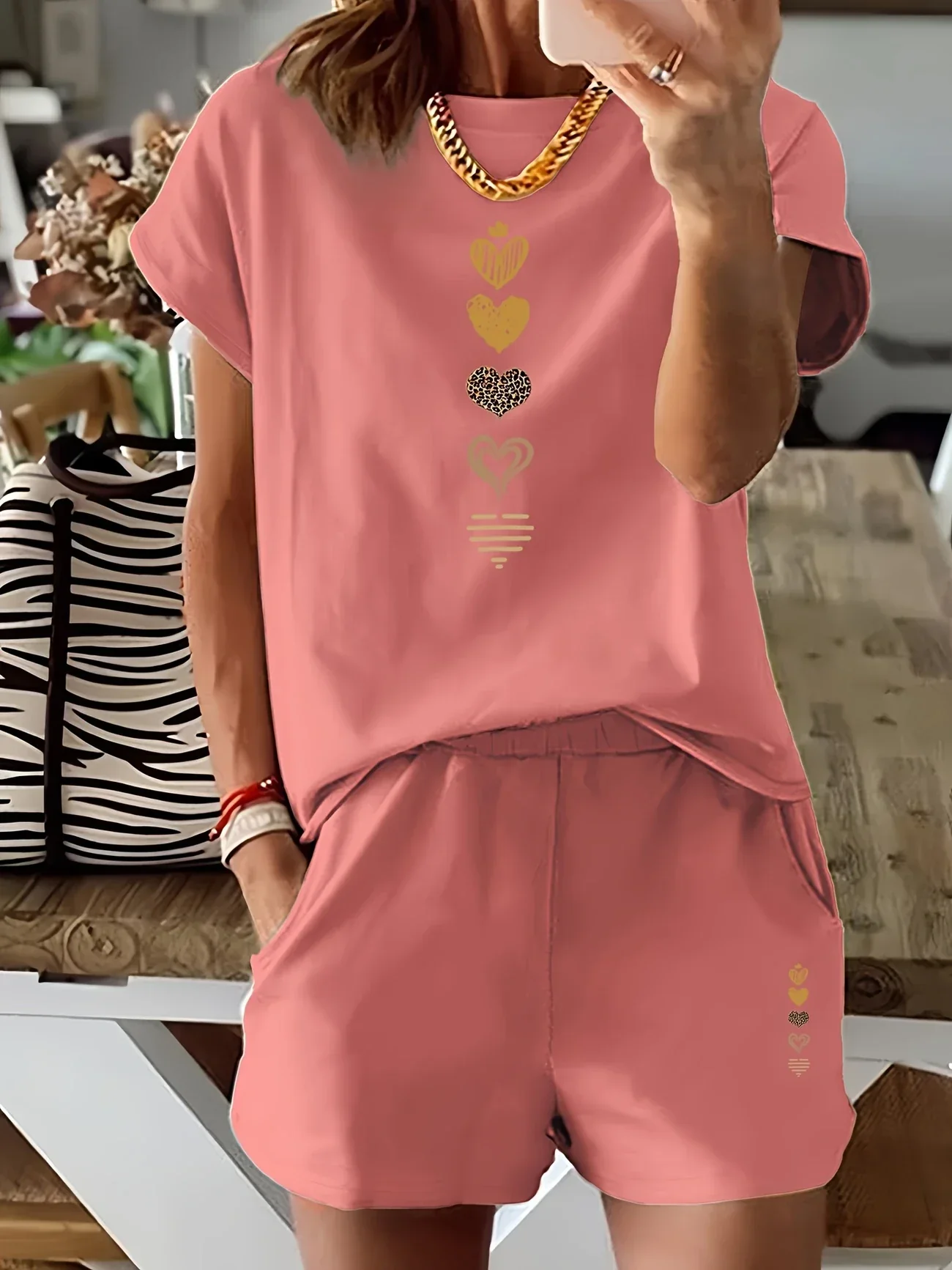 Lyra - Casual Set Di Due Pezzi Con Stampa Grafica - Image 2