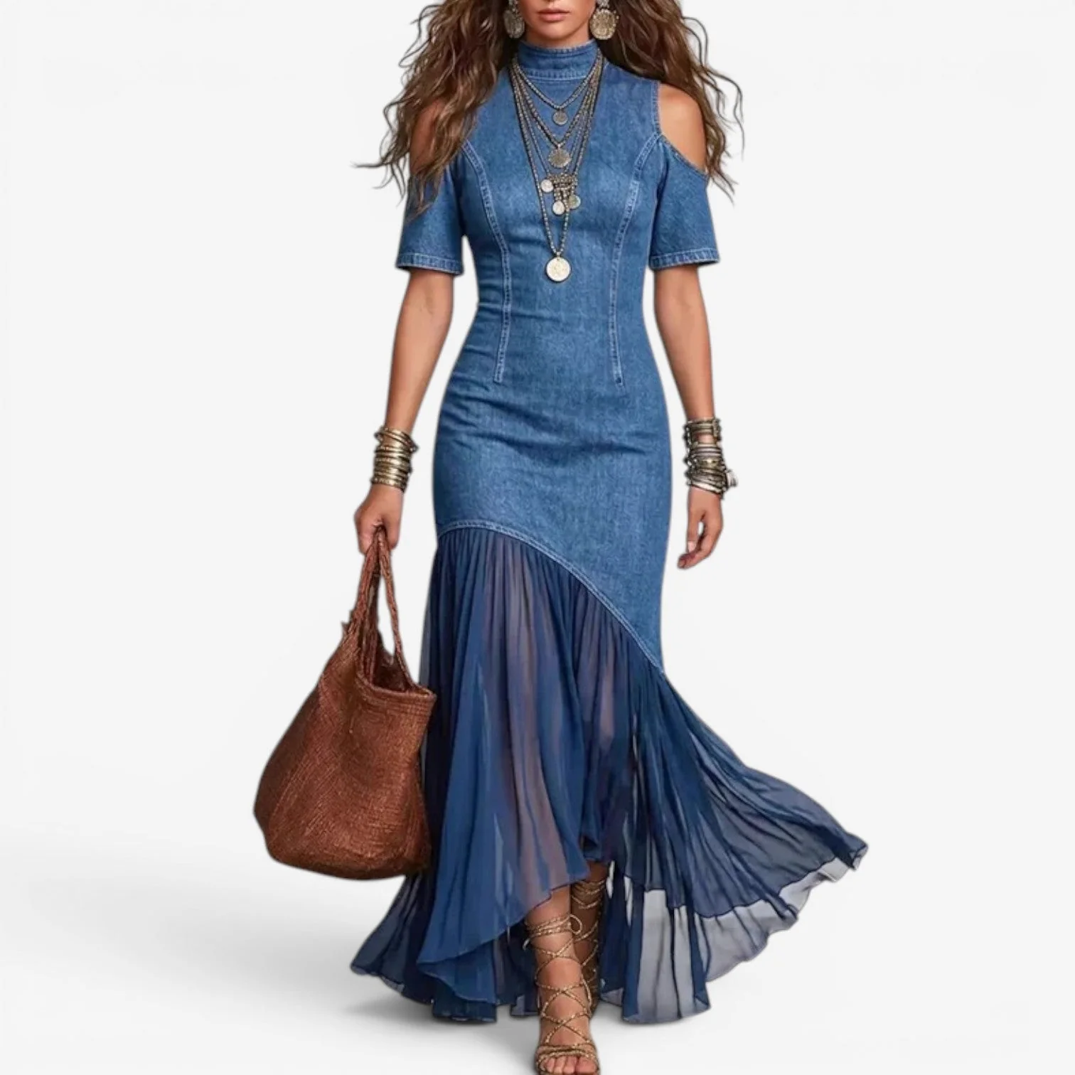 Lyttia - Abito Lungo In Denim - Image 2