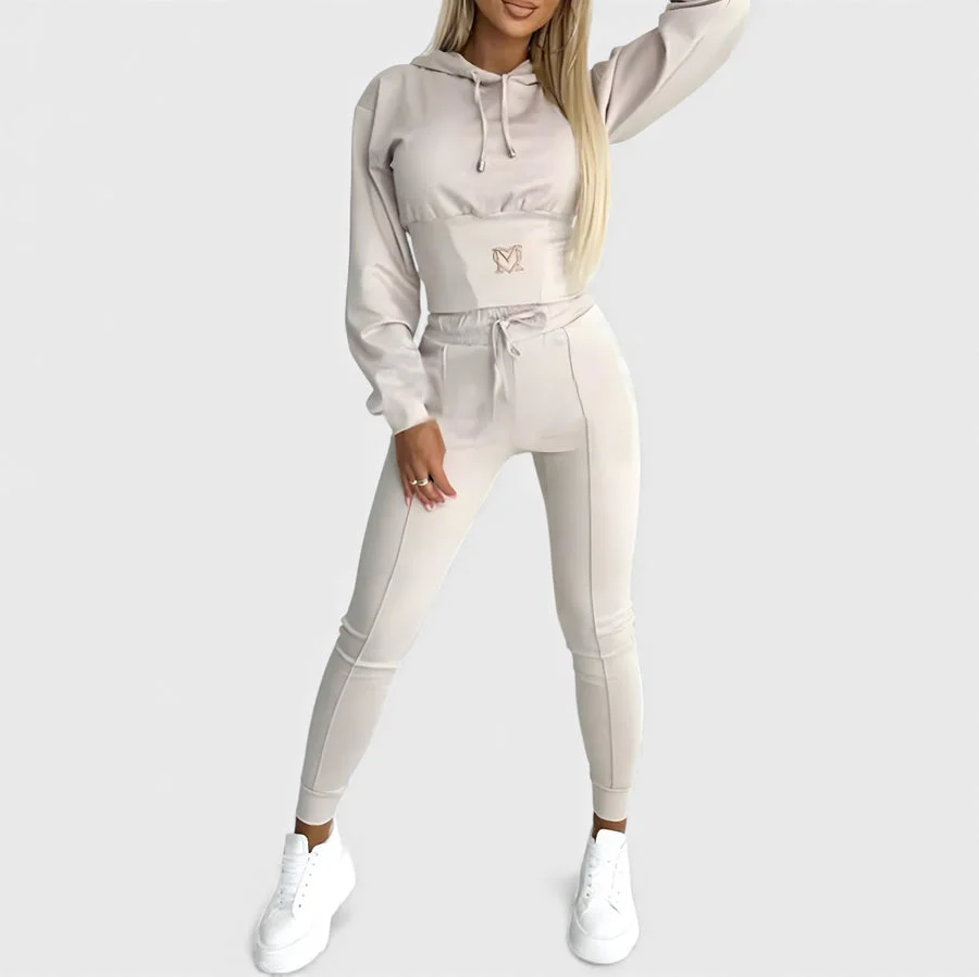 Maayan - Set Casual Composto da Felpa Con Cappuccio a Maniche Lunghe e Pantaloni - Image 5